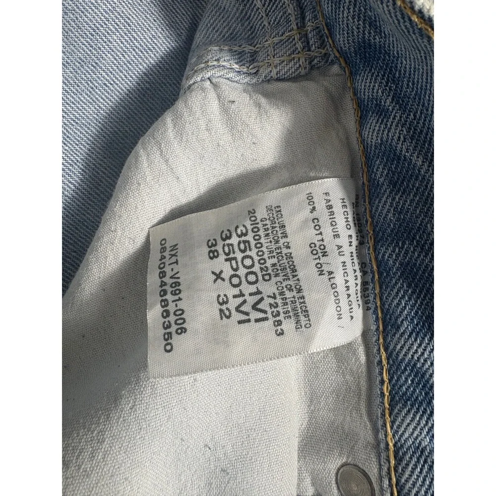 Wrangler Mens Jeans 38x32 Light Wash Denim Relaxed Fit Classic Casual‎